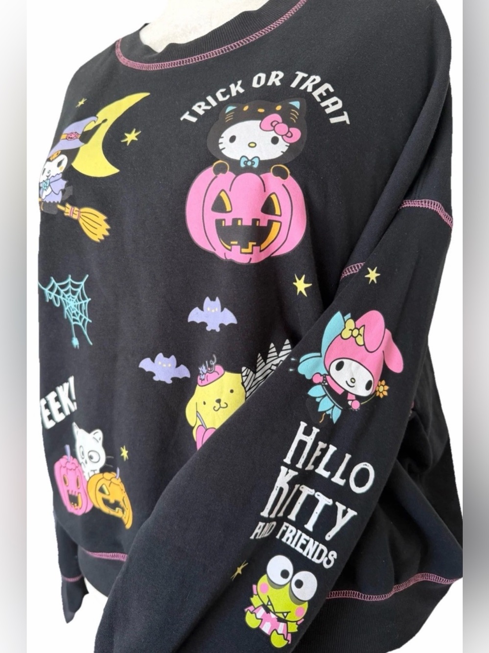Hello Kitty Halloween Sweatshirt Size XXL Sanrio My Melody & Friends